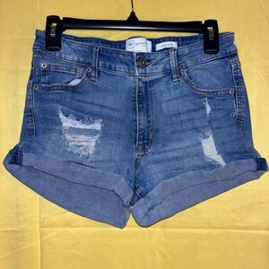 Re Generation Casual Distressed Denim Shorts